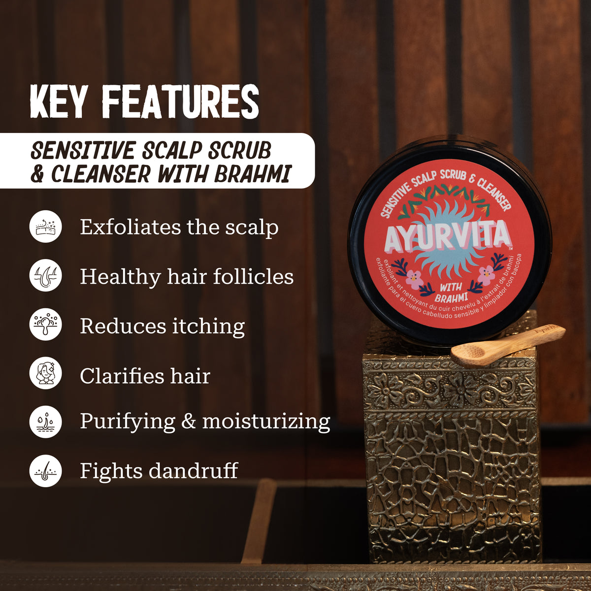 Brahmi Sensitive Scalp Scrub & Cleanser