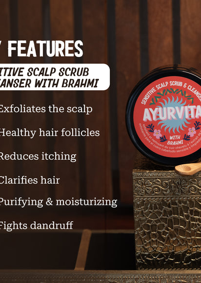 Brahmi Sensitive Scalp Scrub & Cleanser