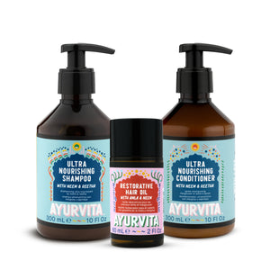 Hair oil, Nourishing Shampoo and nourishing Conditioner Set